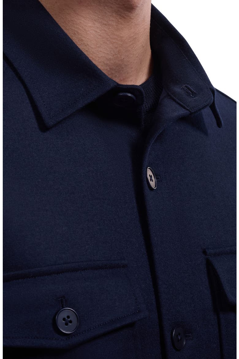 Wool Blend Shirt Jacket, Alternate, color, NAVY
