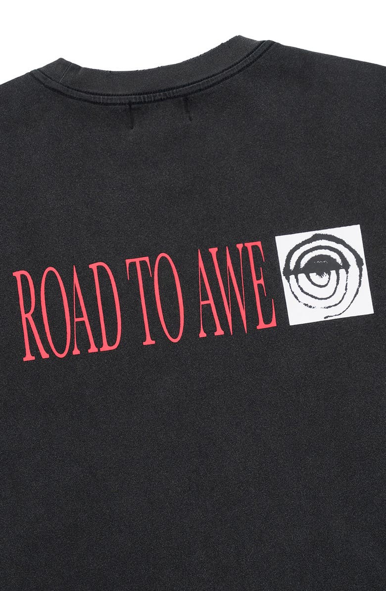 RtA Colin Black Forest Oversize Graphic T-Shirt, Alternate, color, Black Forest
