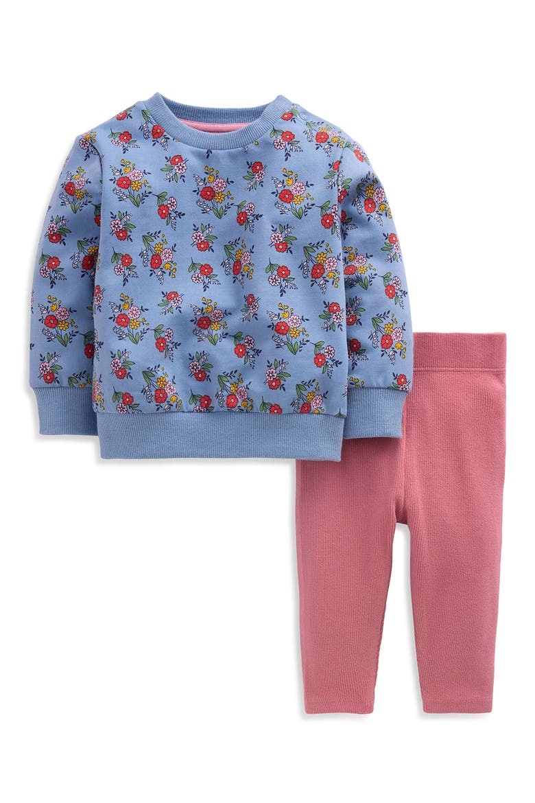 Kids' Sweatshirt and Leggings Set, Main, color, BLUE SPROUTING GARDEN