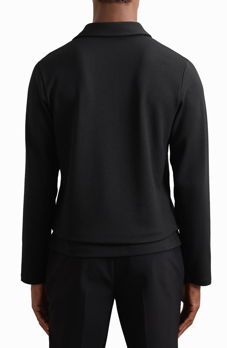 Reiss Tivolli Long Sleeve Waffle Polo, Alternate, color,