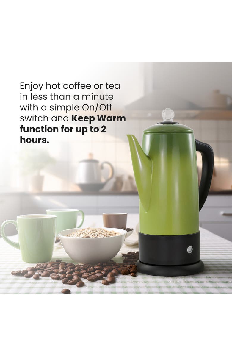 Elite Cuisine 12 Cup Percolator, Alternate, color, 