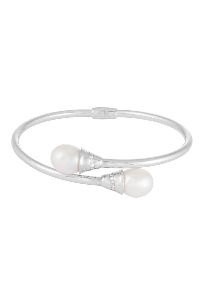 Freshwater Pearl Bracelet, Main, color, WHITE