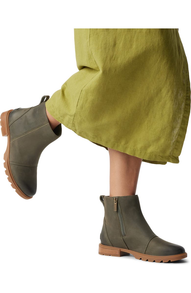 SOREL Emelie III Waterproof Boot, Alternate, color, Stone Green/ Gum