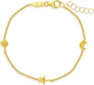 In Season Jewelry 14k Polished Puffed Shapes Bracelet