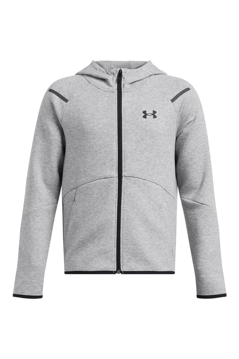 Kids' Unstoppable Fleece Hoodie, Main, color, MOD GRAY LIGHT HEATHER