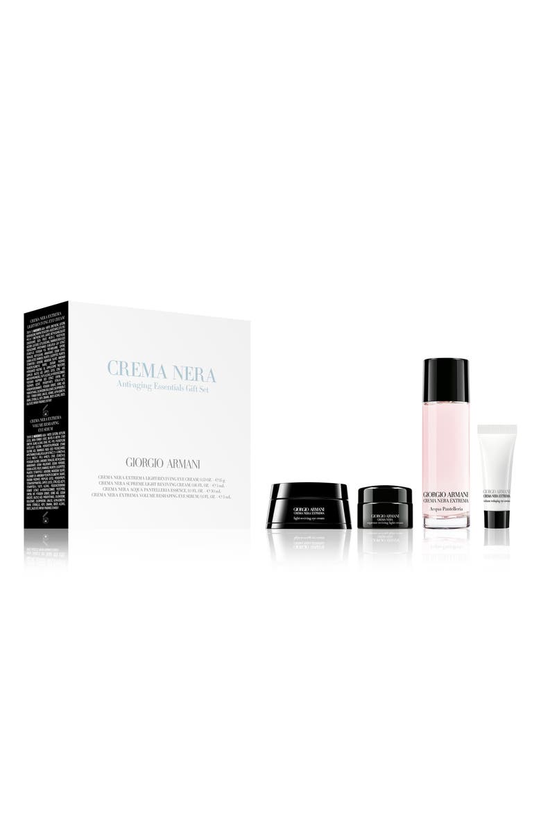 ARMANI beauty Giorgio Armani Crema Nera Extrema Light Reviving Eye Cream Set-$286 Value, Alternate, color, 