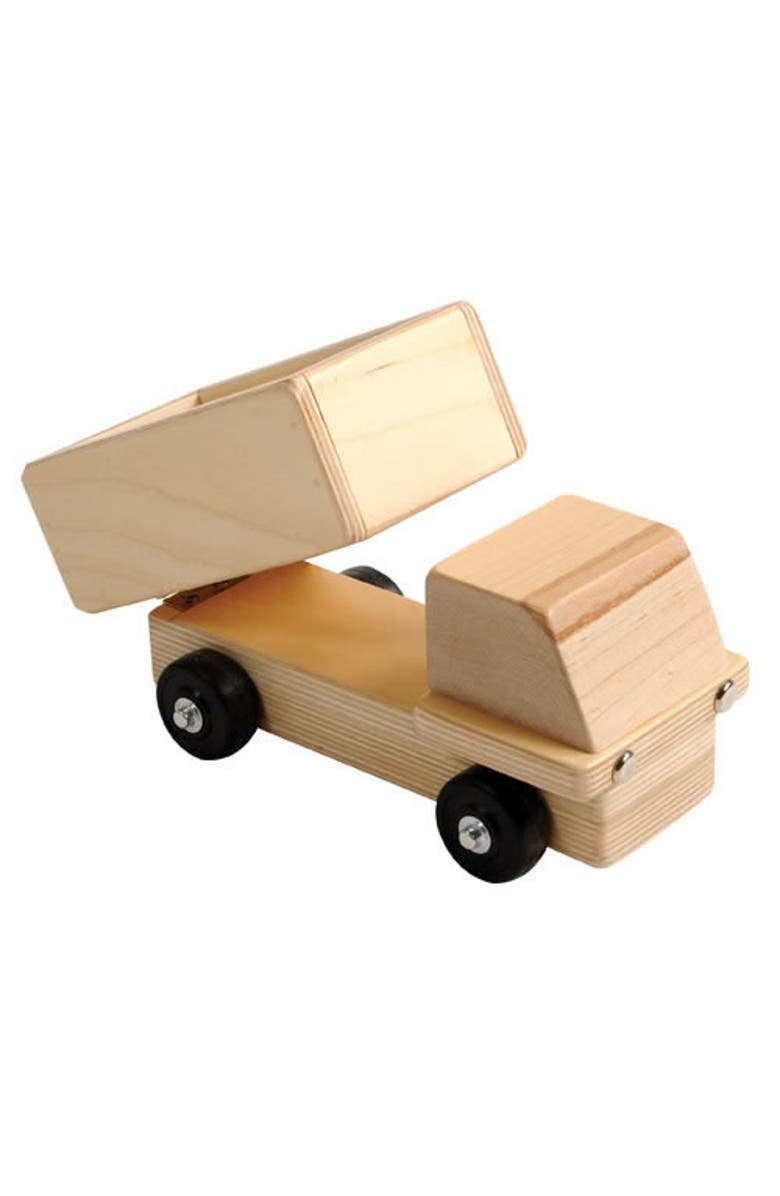 Kaplan Early Learning Company Wooden Dump Truck, Main, color, Beige