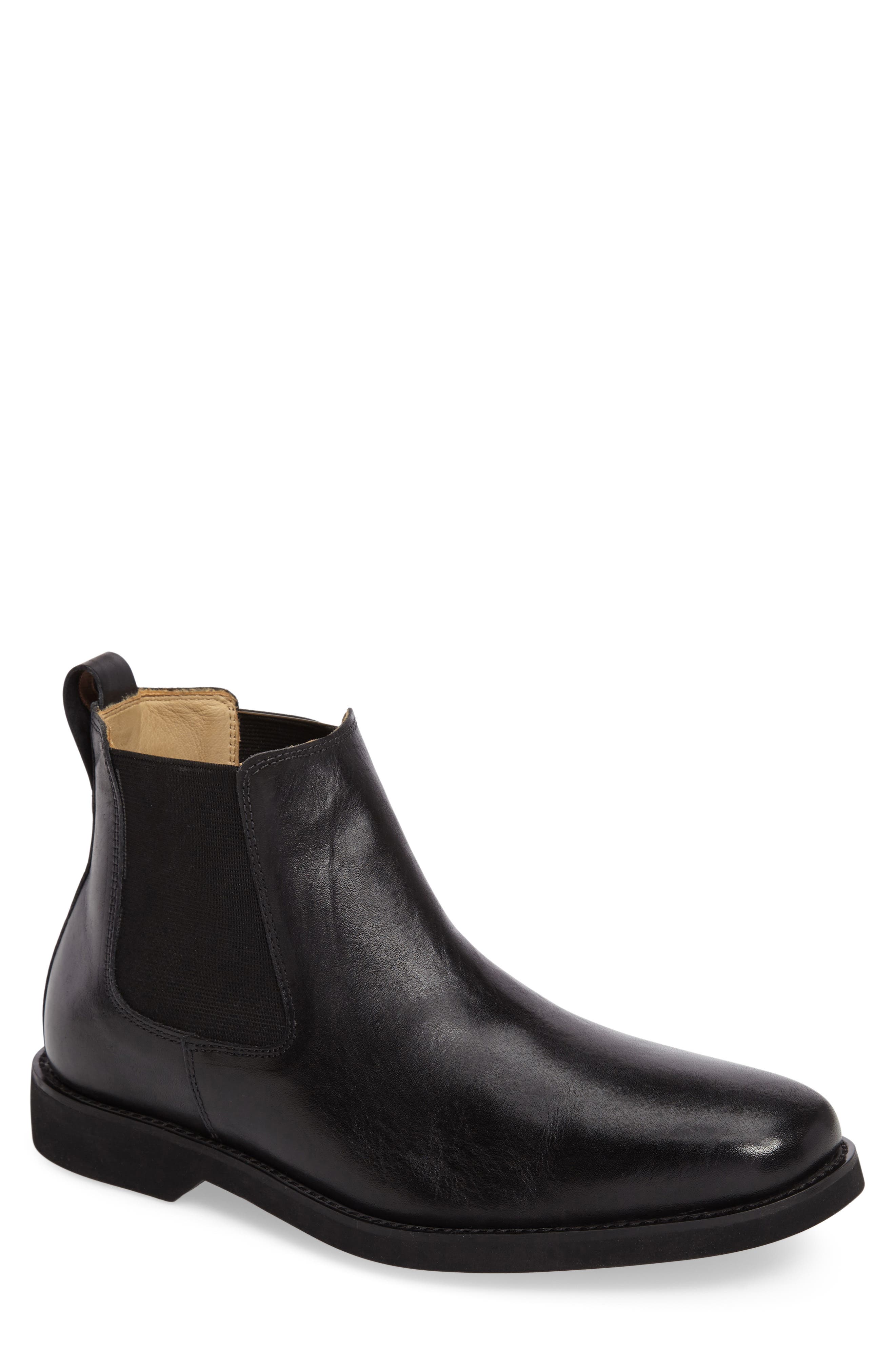 Anatomic & Co. Cardoso Chelsea Boot, Main, color, BLACK LEATHER