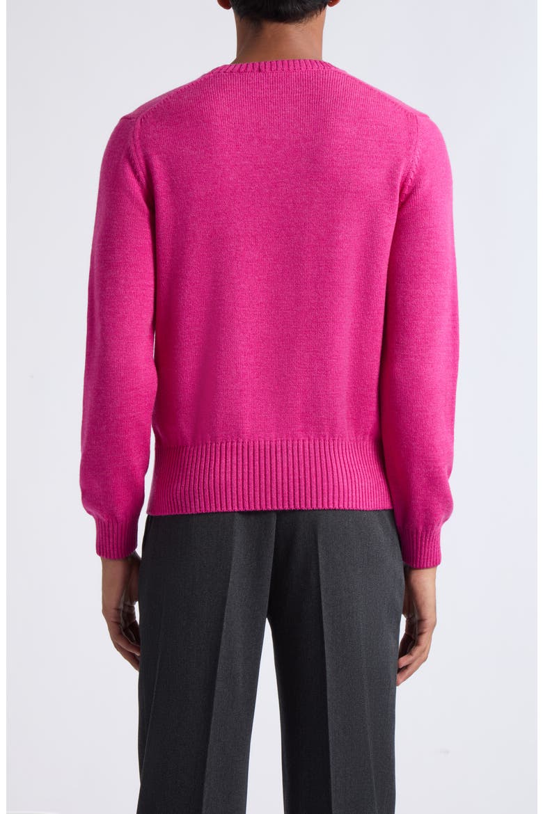 Chunky Merino Wool Sweater, Alternate, color, PINK