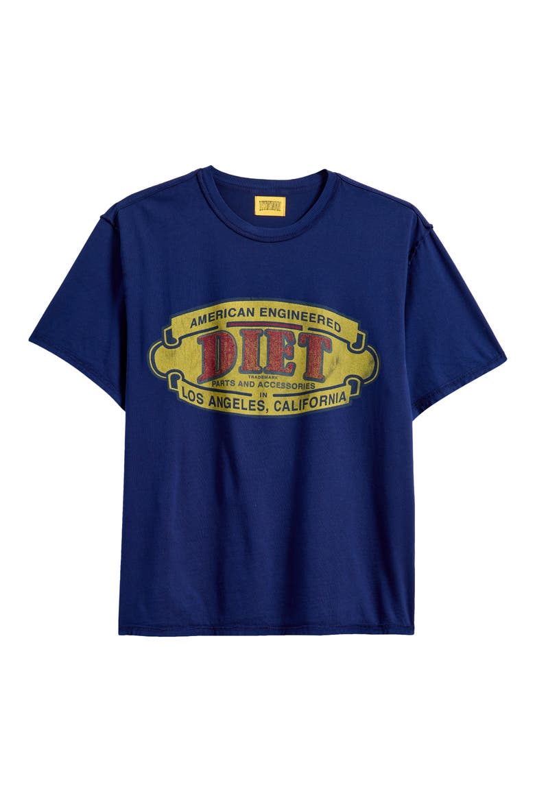 Engineered Supima® Cotton Graphic T-Shirt, Alternate, color, ROYAL