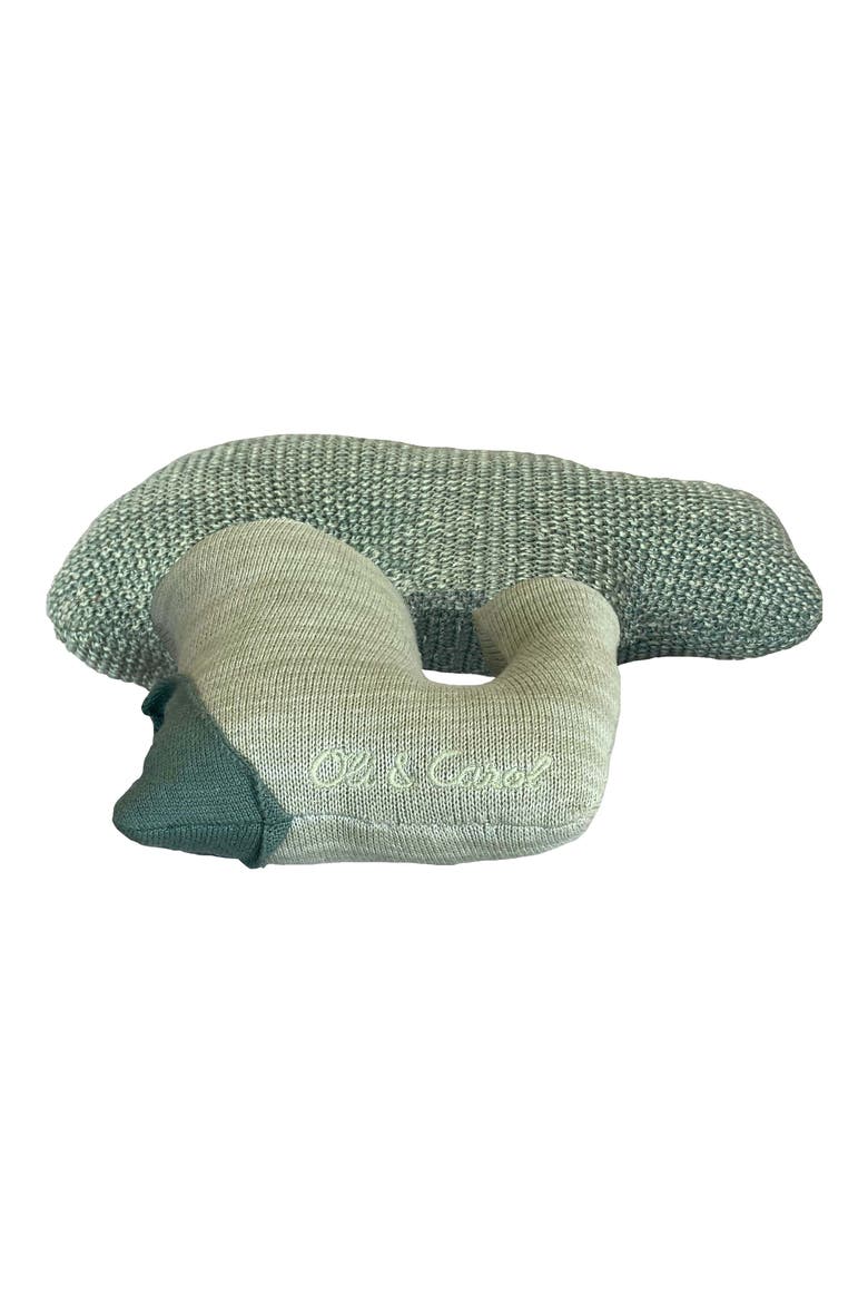 Brucy the Broccoli Knit Accent Pillow, Alternate, color, DARK GREEN LIGHT GREEN