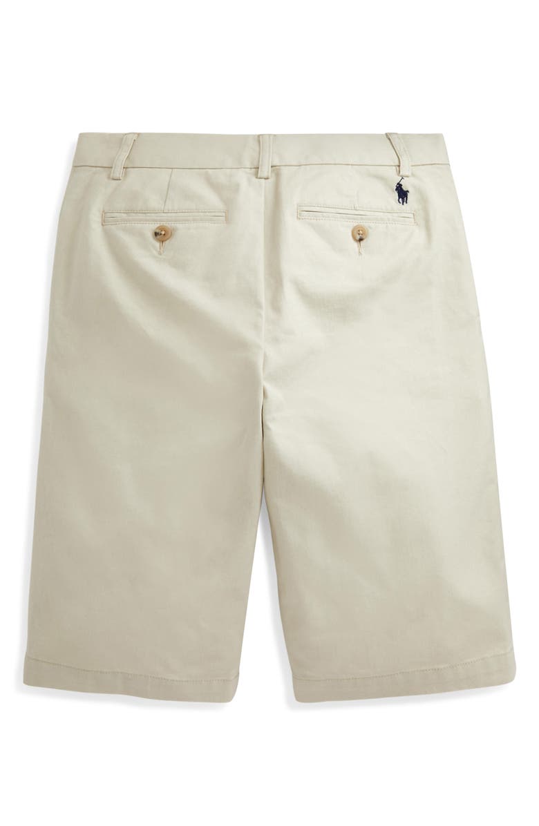 Polo Ralph Lauren Kids' Flat Front Cotton Stretch Twill Chino Shorts, Alternate, color, 