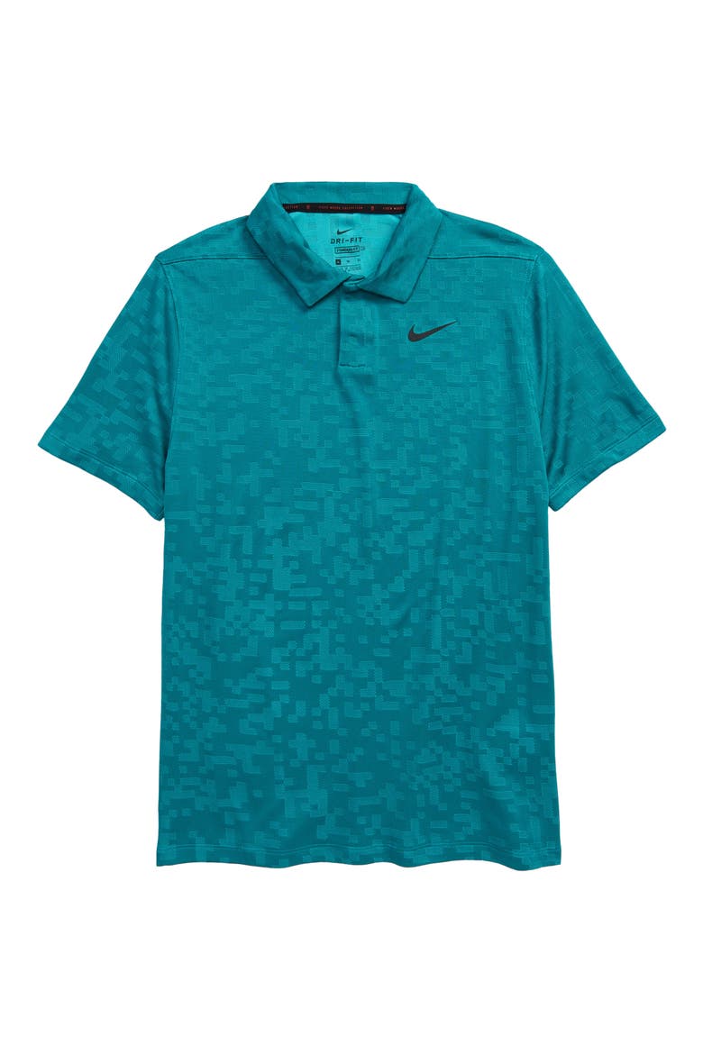 x Tiger Woods Kids' Dri-FIT Golf Polo, Main, color, BLUSTERY/ AQUAMARINE