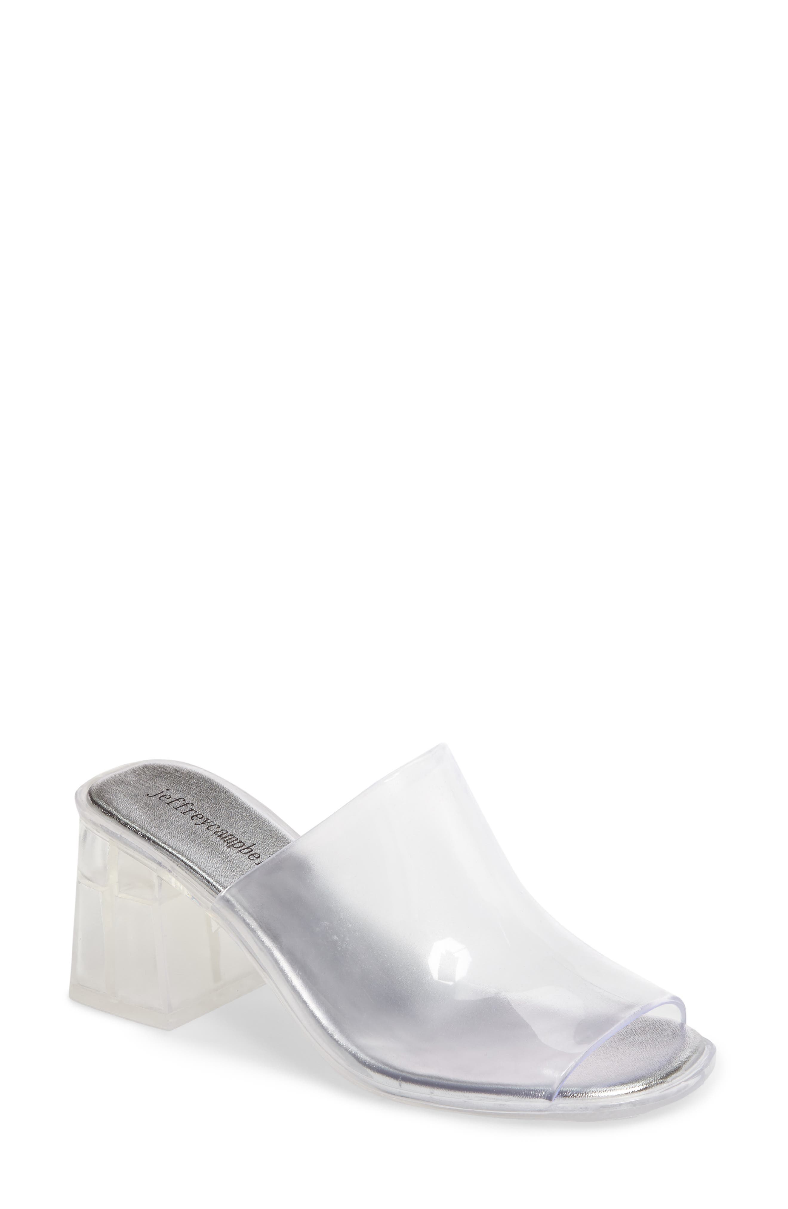 Jelly Slide Sandal, Main, color, CLEAR