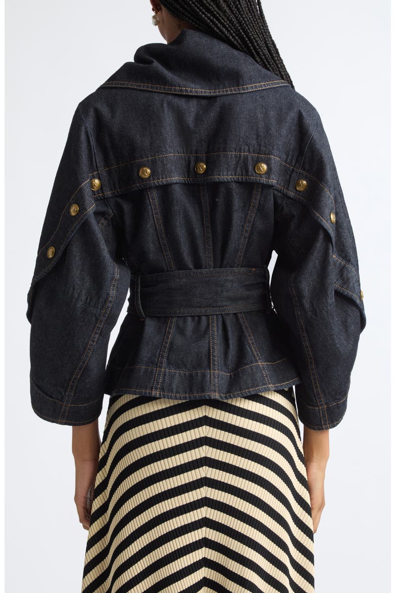 Trailblazer Valiant Belted Denim Jacket, Alternate, color, ONYX BLUE