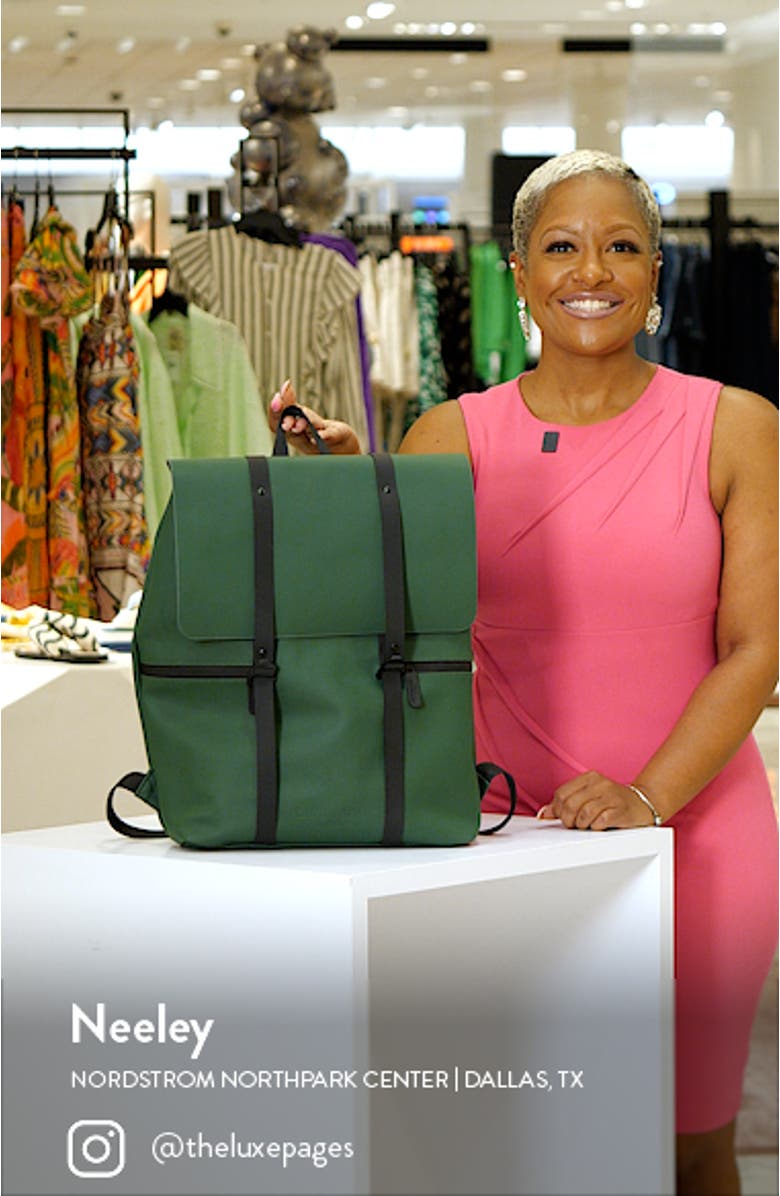 Foldover Rubberized Backpack, sales video thumbnail