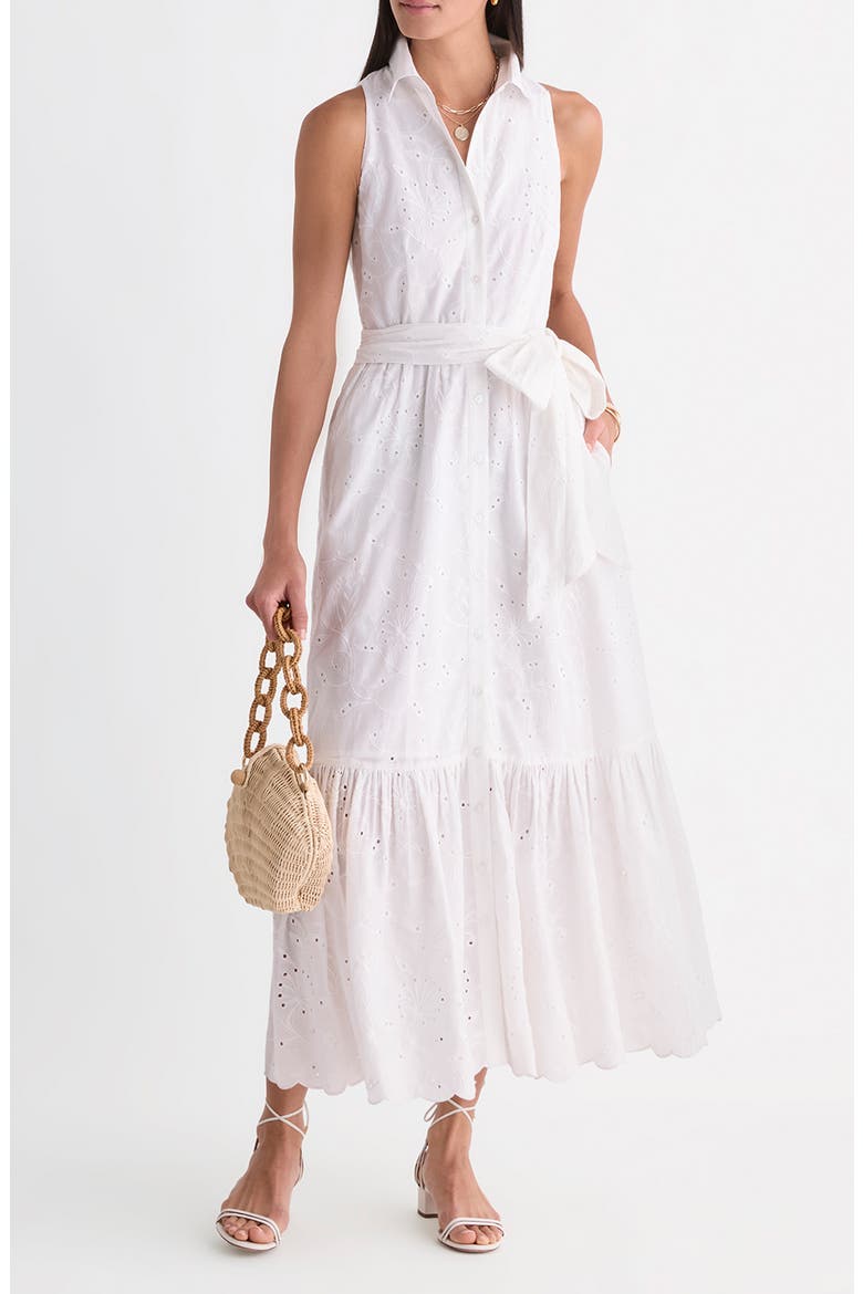 white dress with pearls Pearl Accent Gown in 24.0 Hips Collection:Takston Color Me Courtney - Size:0 (XS - S)