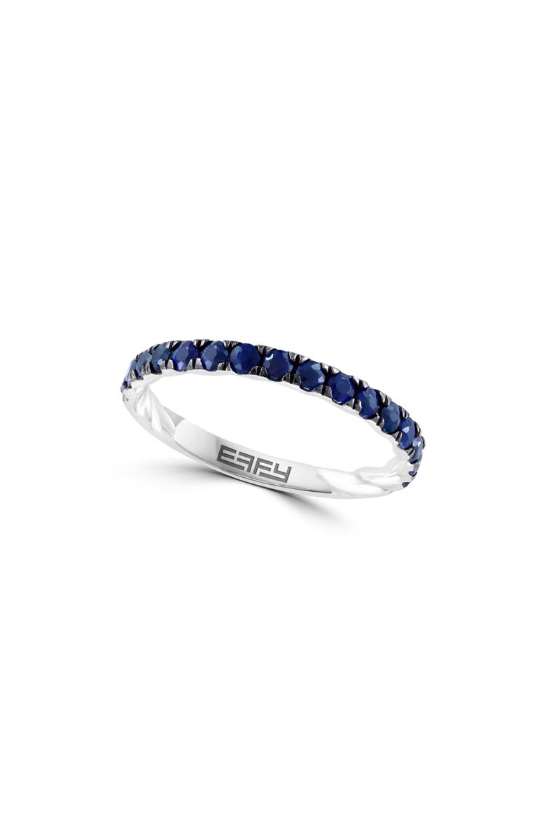 EFFY Natural Stone Ring, Main, color, Blue Sapphire/ Silver