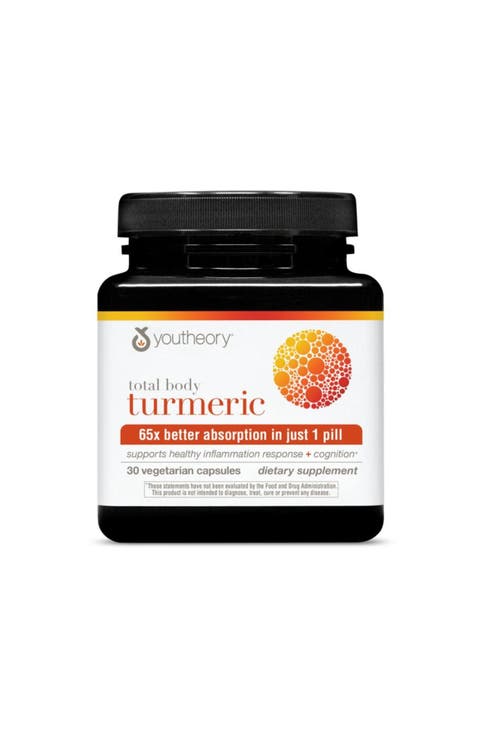 Total Body Turmeric Vegetarian Capsules Inflammation Support Supplement 30 Count