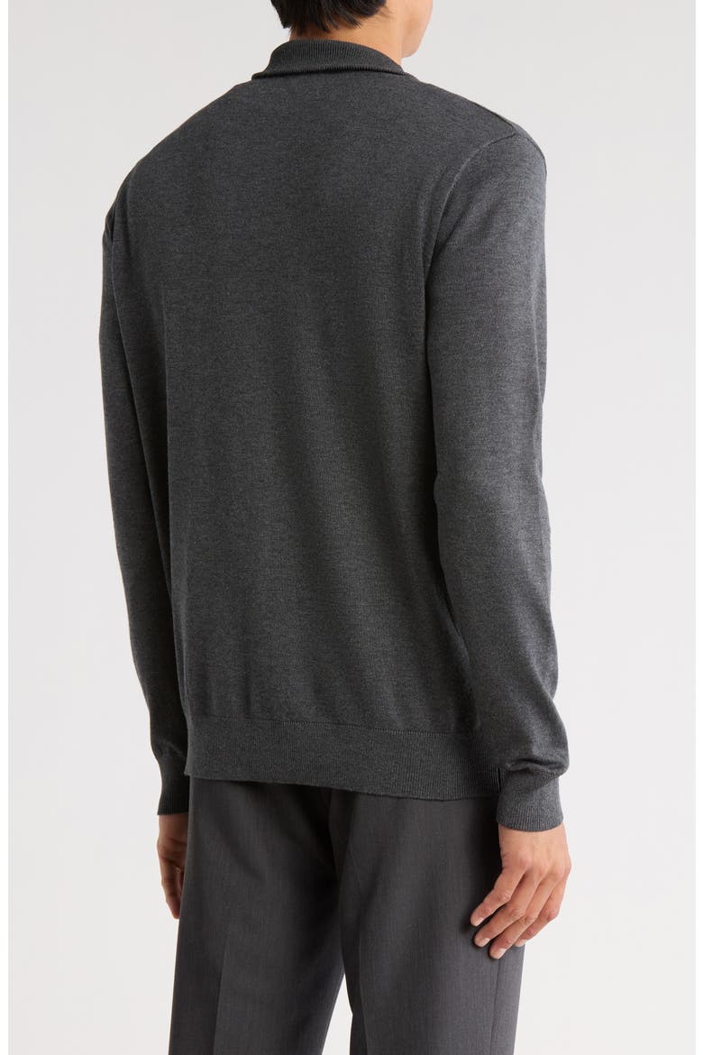 Full Zip Sweater, Alternate, color, CHARCOAL