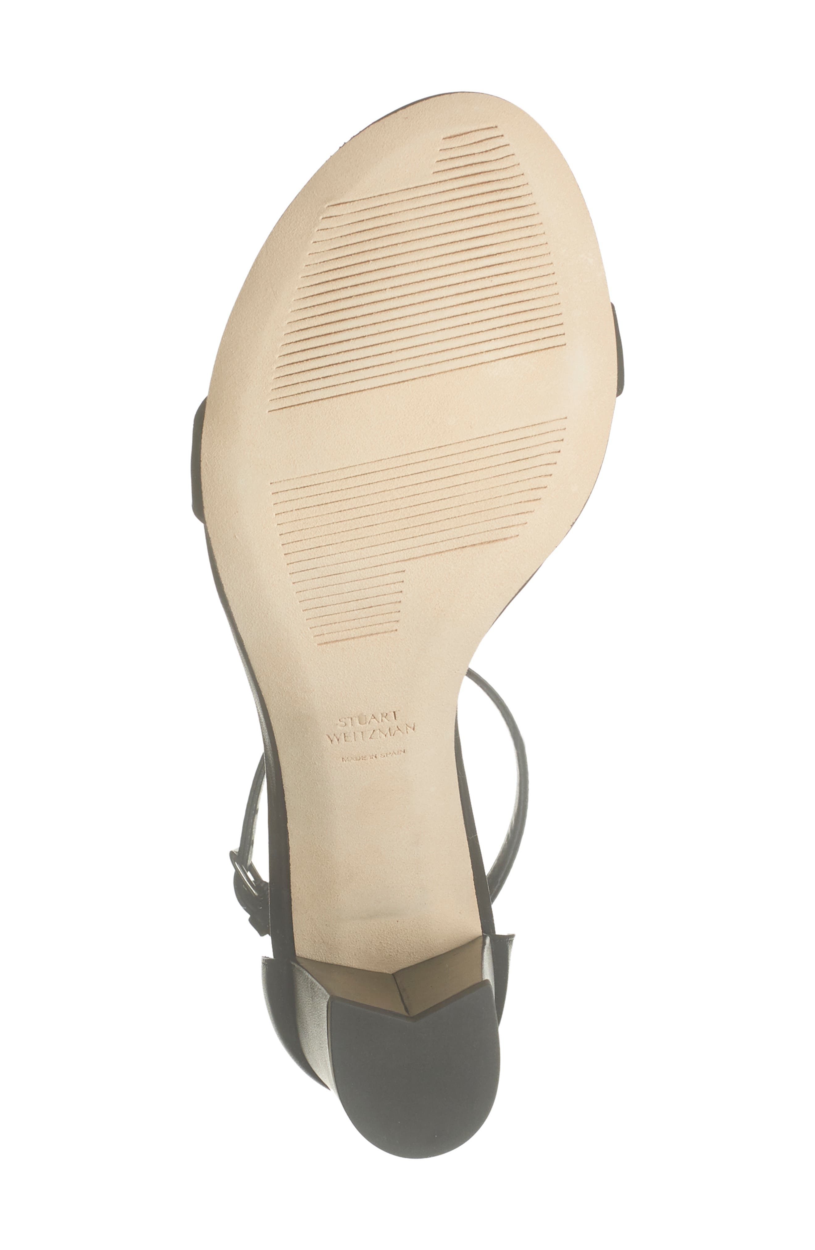 Stuart Weitzman NearlyNude Ankle Strap Sandal, Alternate, color, 