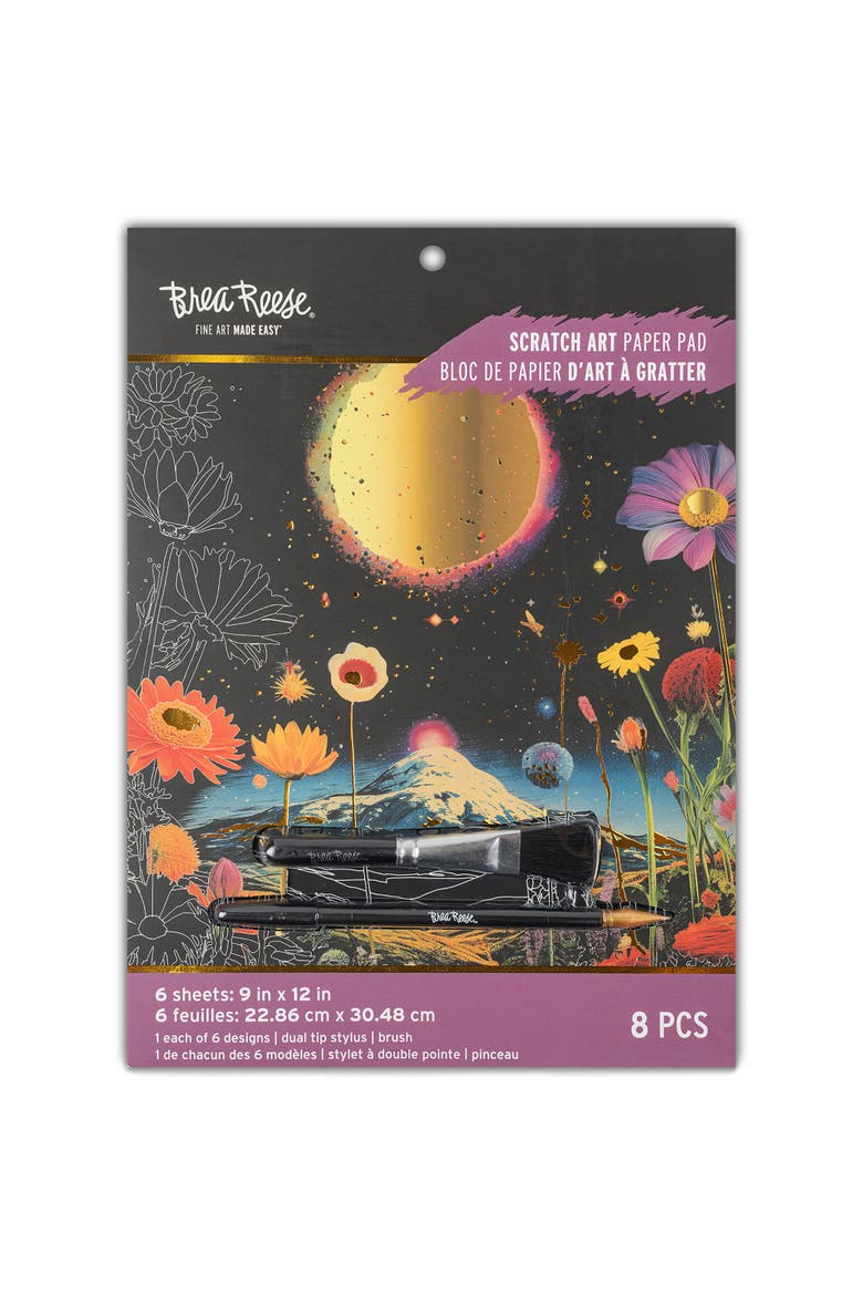 Scratch Art Paper Pad, Surrealism, Main, color, Multicolored