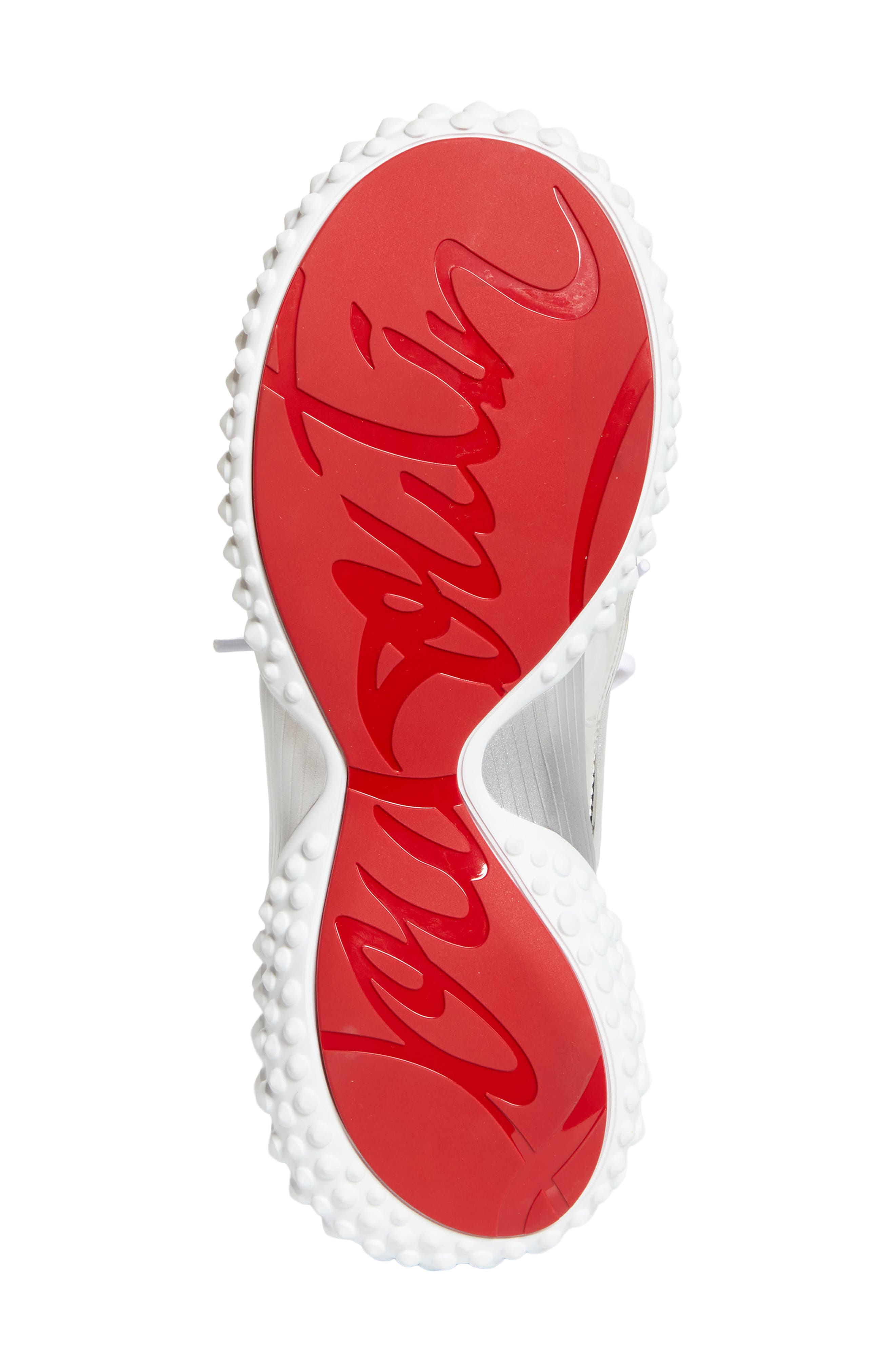 Christian Louboutin Mara Sneaker, Alternate, color, Silver