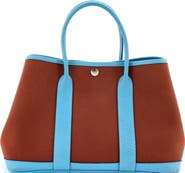 Pre-Owned Hermes Garden Party Tote Toile and Leather 30