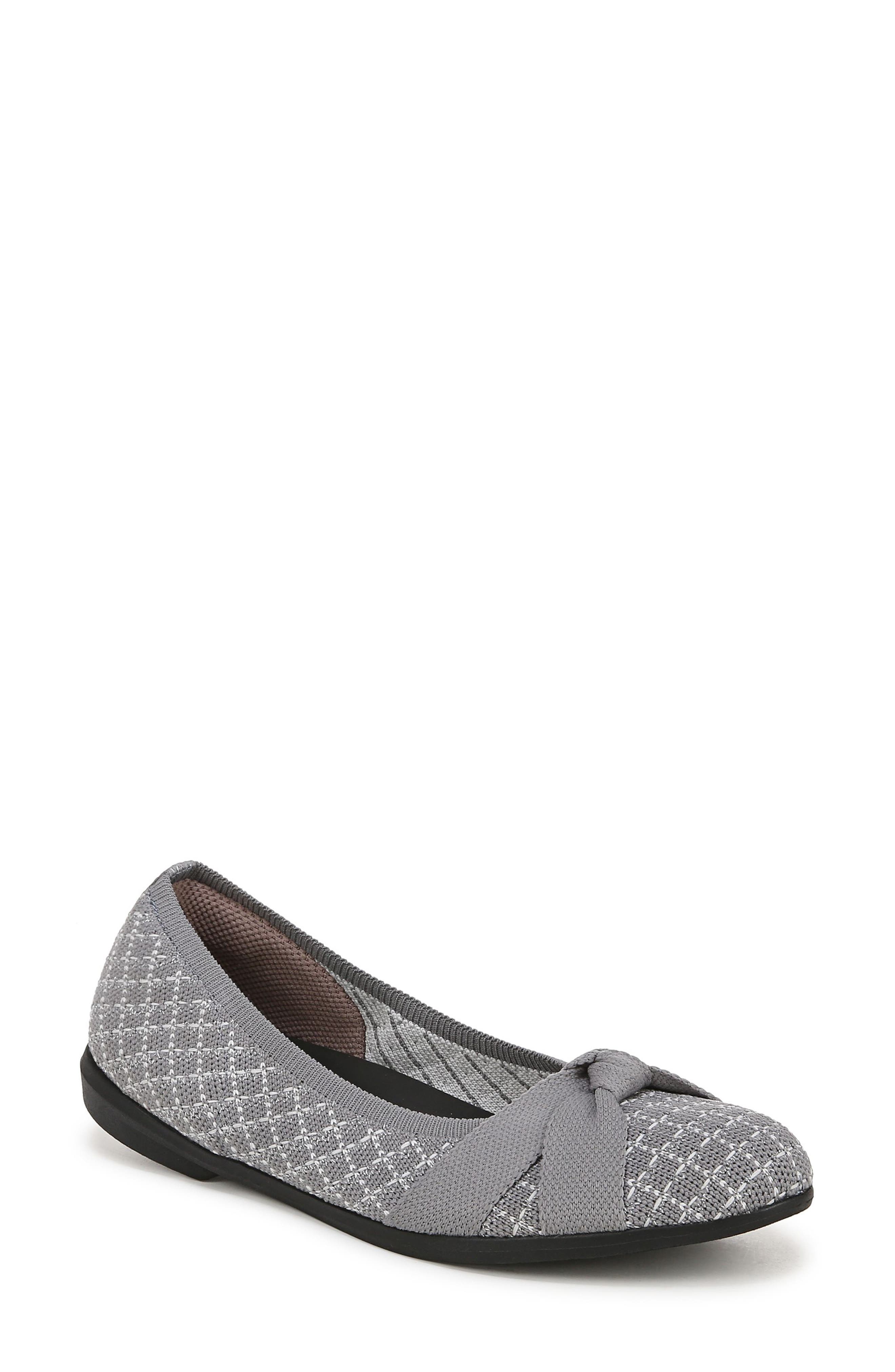 LifeStride Kissed Knit Ballet Flat, Main, color, Graphite