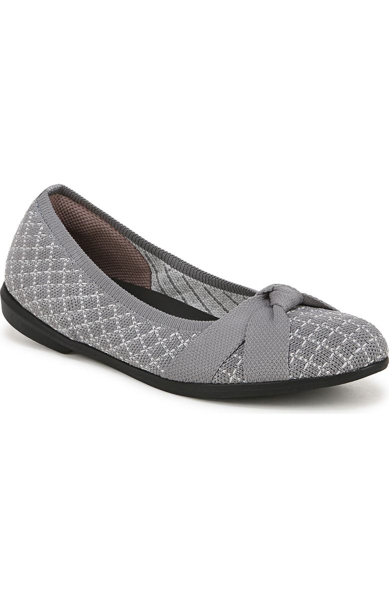 LifeStride Kissed Knit Ballet Flat, Main, color, Graphite