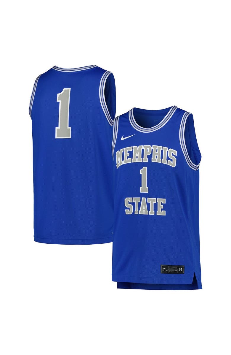 Nike Men's Nike Royal Memphis Tigers Replica Basketball Jersey, Alternate, color, Royal