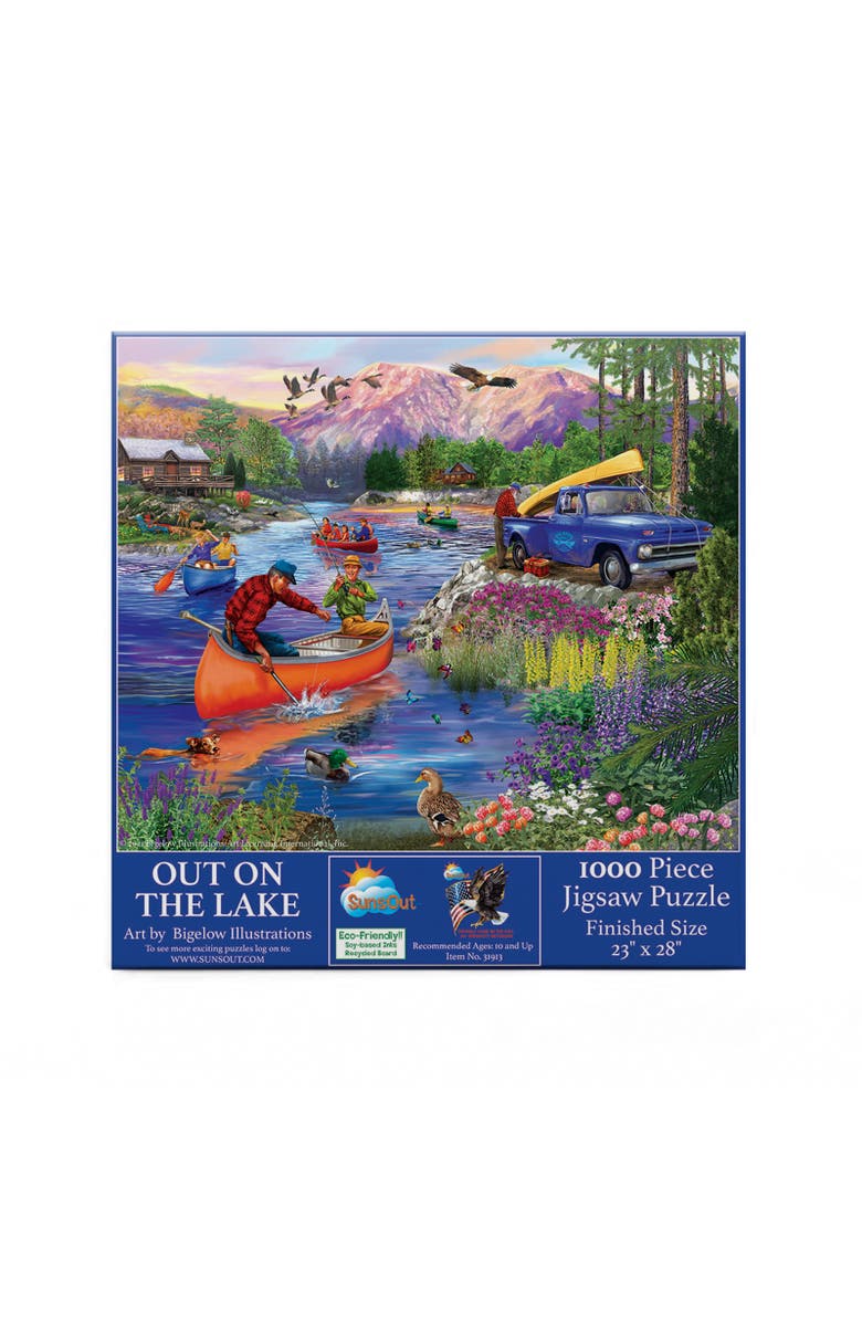 Sunsout Out on the Lake 1000 piece Jigsaw Puzzle for Adults, Alternate, color, Multicolor