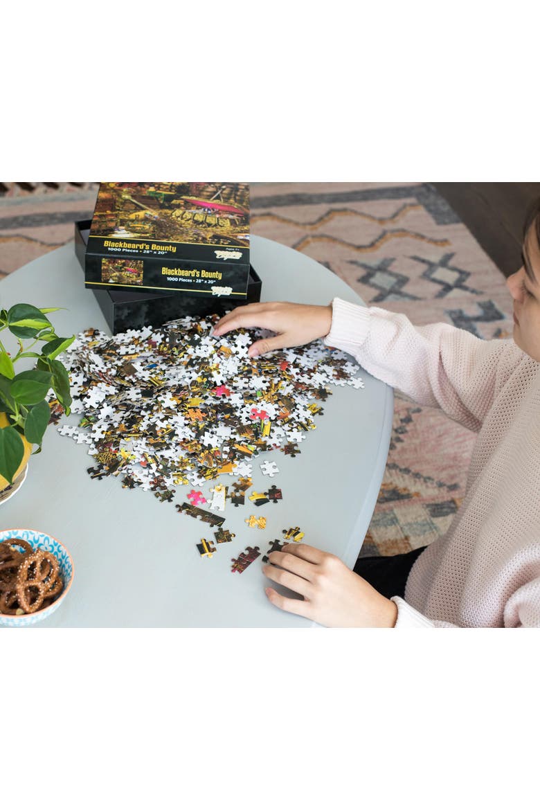 Blackbeard's Bounty Pirate Treasure Puzzle | 1000 Piece Jigsaw Puzzle, Alternate, color, Multi-Color