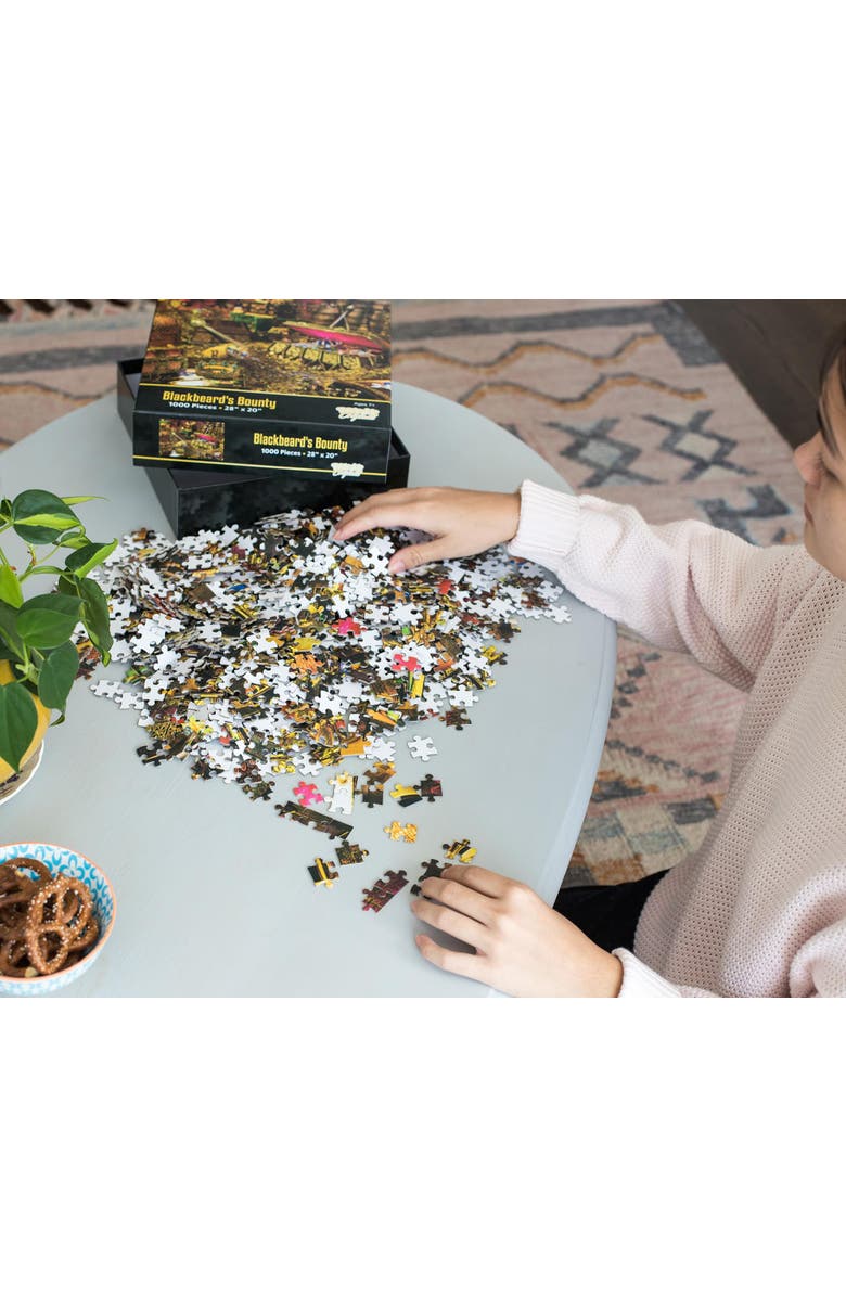 Toynk Blackbeard's Bounty Pirate Treasure Puzzle | 1000 Piece Jigsaw Puzzle, Alternate, color, Multi-Color