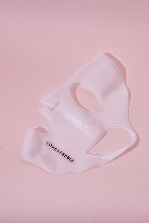 Love And Pebble Silicone Reusable Face Mask In White