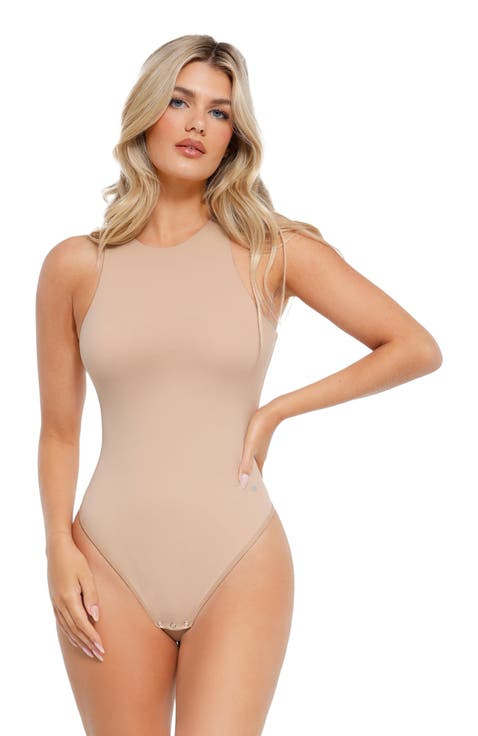 Shapewear Cloudsense Sleeveless Cutaway Round Neck Bodysuit