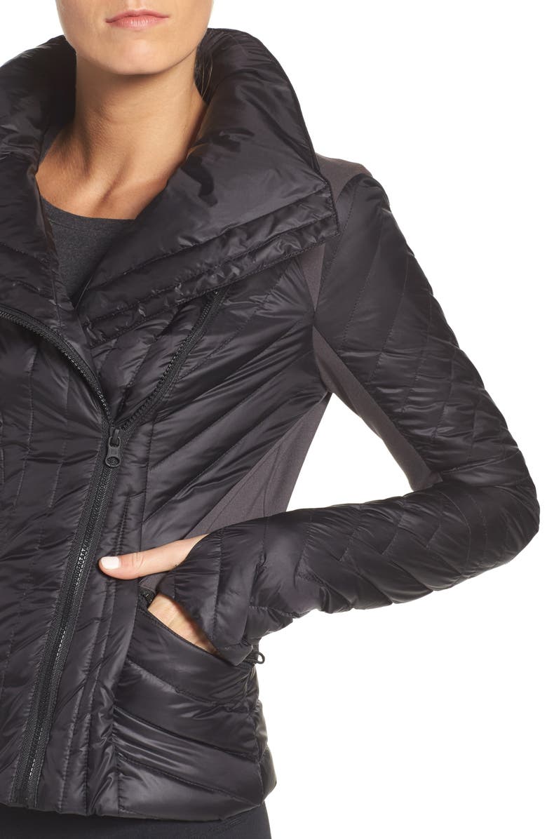 Blanc Noir Motion Panel Down Puffer Jacket, Alternate, color, 
