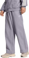adidas Pleated Wide Leg Jersey Pants
