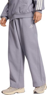 adidas Pleated Wide Leg Jersey Pants