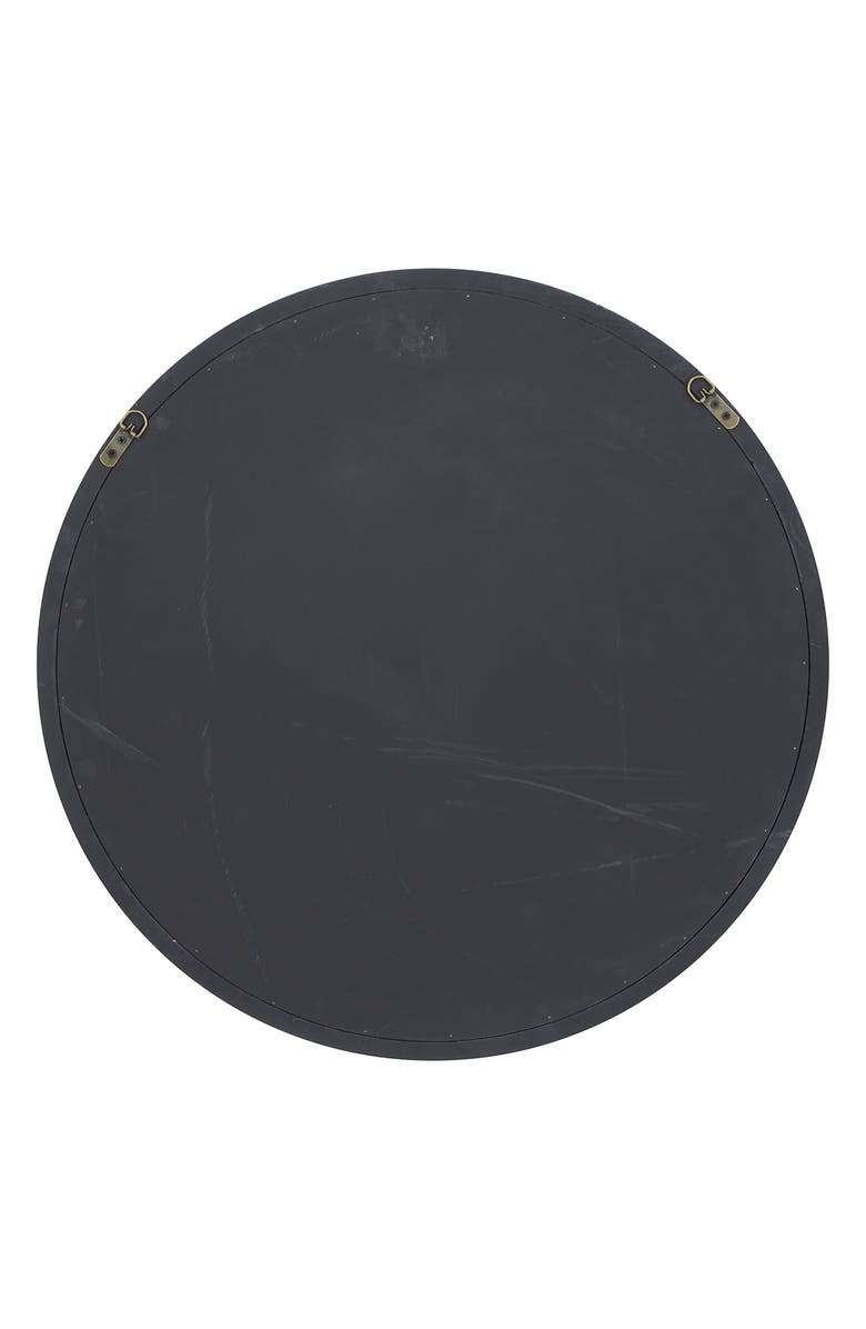 GINGER BIRCH STUDIO Black Contemporary Wall Mirror, Alternate, color,