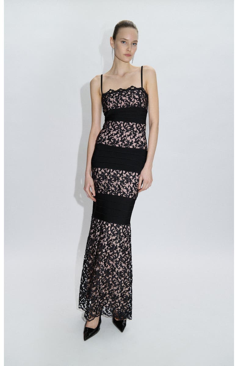 Herve Leger The Marielle Gown, Main, color, Black