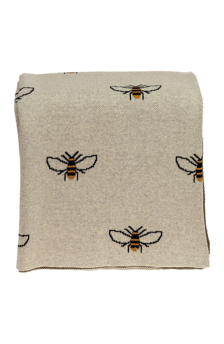 PARKLAND COLLECTION Transitional Ivory 50" x 60" Knitted Throw Blanket, Alternate, color,