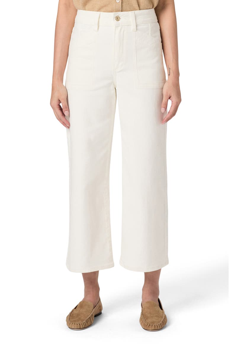 Anessa High Waist Ankle Wide Leg Jeans, Main, color, TONAL ECRU