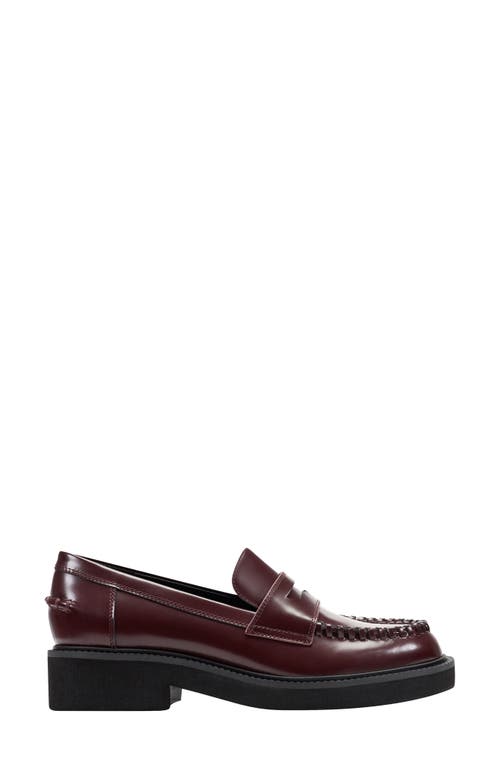 Marc Fisher Ltd Dagman Penny Loafer In Burgundy