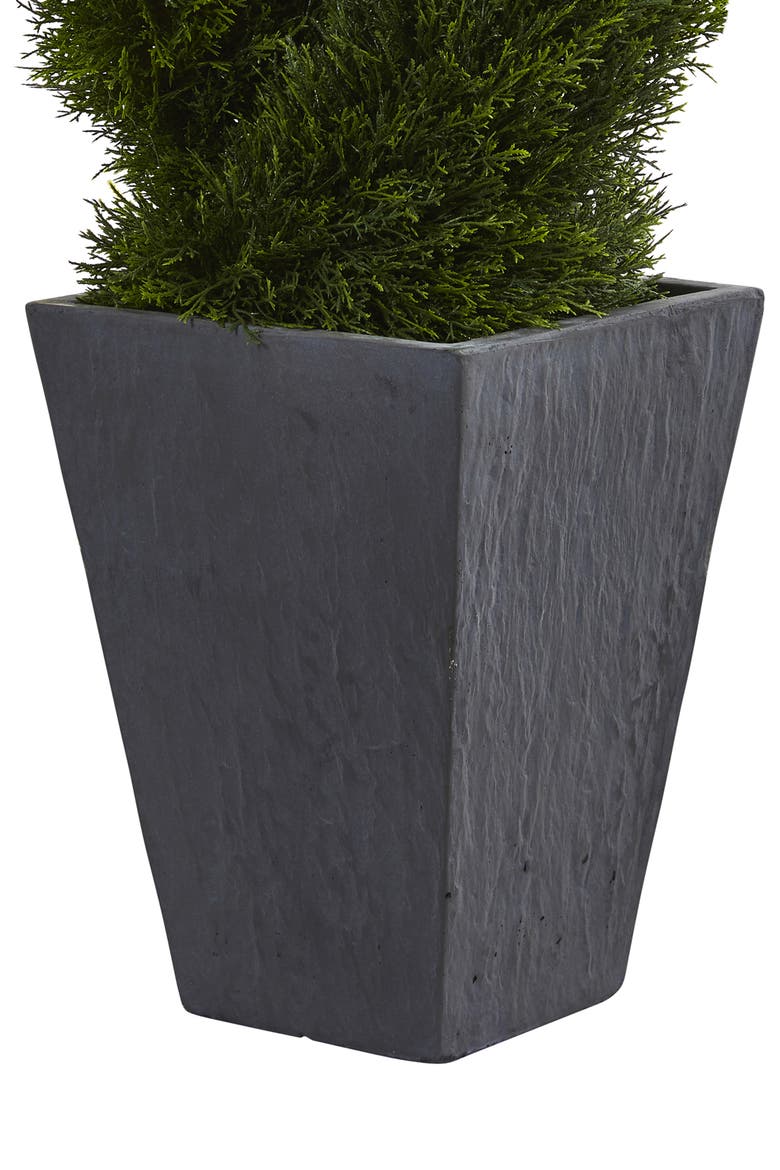 4' Cypress Double Spiral Artificial Tree, Alternate, color, GREEN