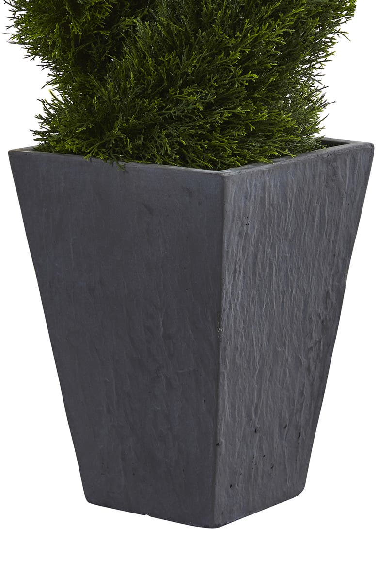 NEARLY NATURAL 4' Cypress Double Spiral Artificial Tree, Alternate, color, 