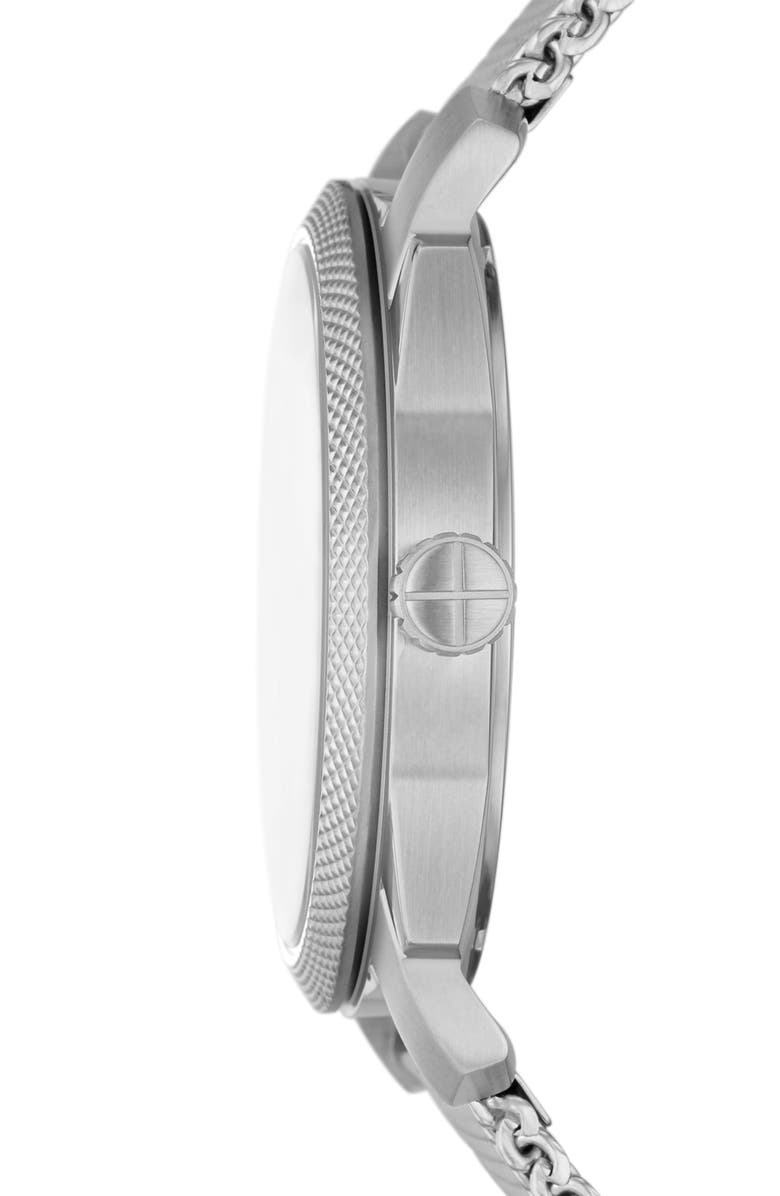 Fossil Machine Mesh Strap Watch, 42mm, Alternate, color,