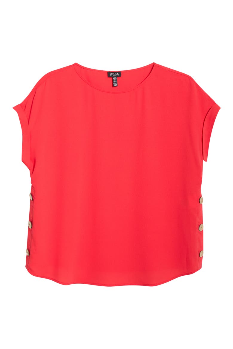 Side Button Detail Top, Alternate, color, ROUGE