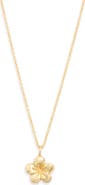 Kiara by Ki-ele Melia Plumeria Pendant Necklace