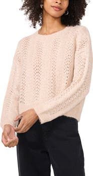 Vince Camuto Sequin Pointelle Sweater